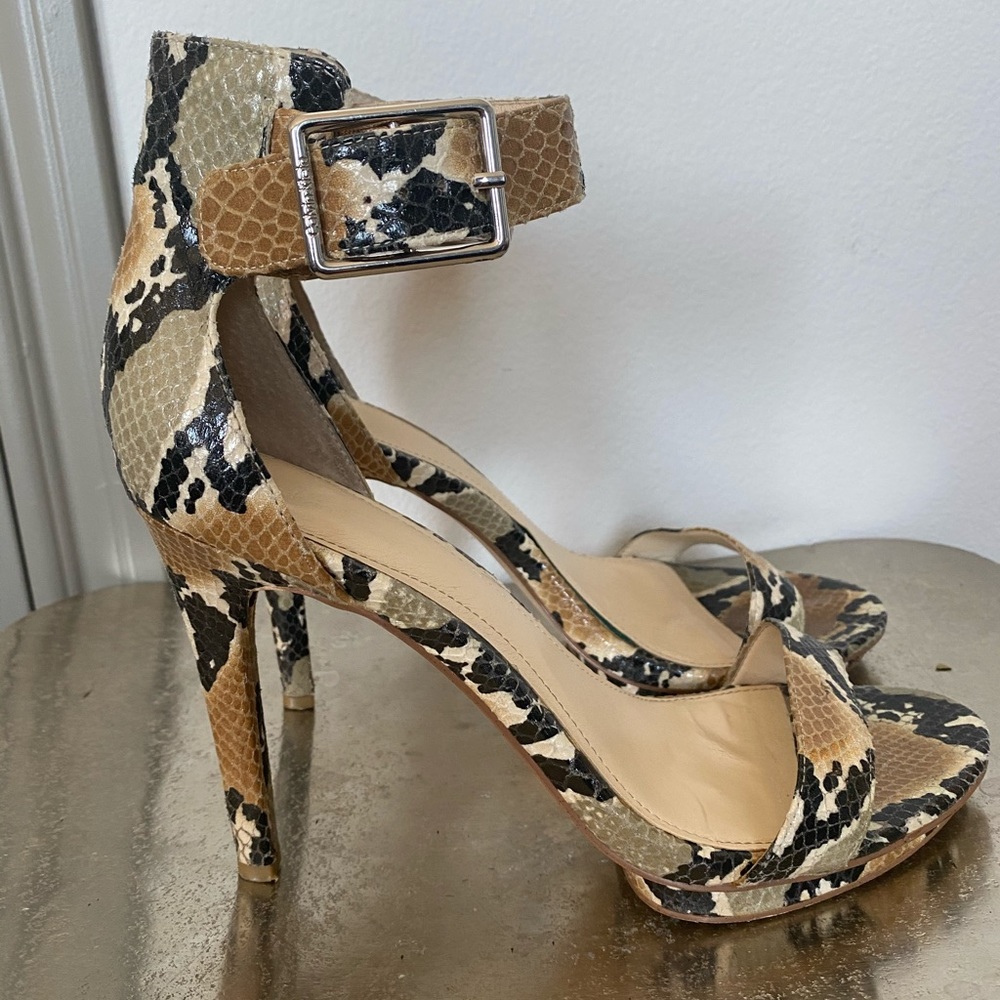 Calvin Klein snake platform heels